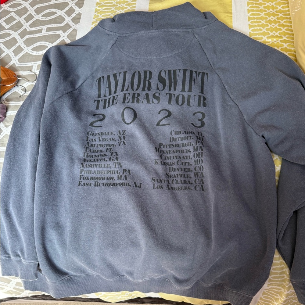 Taylor Swift The Eras Tour 2023 Gray Hoodie Sweatshirt
